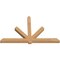 Ekena Millwork Kennewick Timber Gable Bracket, Western Red Cedar, 96"W x 60"H x 5 1/2"D x 5 1/2"F, 15/12 Pitch GBW096X60X0606KEN00SWR - alternate 4